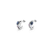 Sterling Silver Plated Earrings with Black Crystal - PEN0955MCLMTL0U-UNO de 50-Renee Taylor Gallery