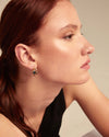 18k Gold Plated Earrings with Multicolor Crystal - PEN0955NGRORO0U-UNO de 50-Renee Taylor Gallery