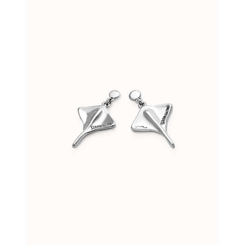 Ser Majestuosa Silver Manta Ray-Shaped Drop Earrings - PEN0956MTL0000U-UNO de 50-Renee Taylor Gallery