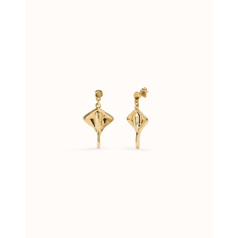 Ser Majestuosa Gold Manta Ray-Shaped Drop Earrings - PEN0956ORO0000U-UNO de 50-Renee Taylor Gallery