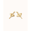 Ser Majestuosa Gold Manta Ray-Shaped Drop Earrings - PEN0956ORO0000U-UNO de 50-Renee Taylor Gallery