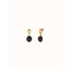 Drop Earrings with Two Murano Glass Beads - PEN0995NGRORO0U-UNO de 50-Renee Taylor Gallery