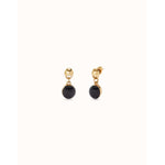 Drop Earrings with Two Murano Glass Beads - PEN0995NGRORO0U-UNO de 50-Renee Taylor Gallery