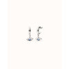 Ser Intuitiva Silver Eye-Shaped Drop Earrings with Blue Crystal - PEN1005AZUMTL0U-UNO de 50-Renee Taylor Gallery