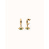 Ser Intuitiva Gold Eye-Shaped Drop Earrings with Verde Crystal - PEN1005VRDORO0U-UNO de 50-Renee Taylor Gallery