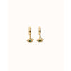 Ser Intuitiva Gold Eye-Shaped Drop Earrings with Verde Crystal - PEN1005VRDORO0U-UNO de 50-Renee Taylor Gallery