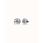 Ser Intuitiva Stud Earrings with Blue Crystal - PEN1007AZUMTL0U-UNO de 50-Renee Taylor Gallery
