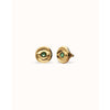 Ser Intuitiva Gold Stud Earrings with Verde Crystal - PEN1007VRDORO0U-UNO de 50-Renee Taylor Gallery