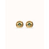 Ser Intuitiva Gold Stud Earrings with Verde Crystal - PEN1007VRDORO0U-UNO de 50-Renee Taylor Gallery