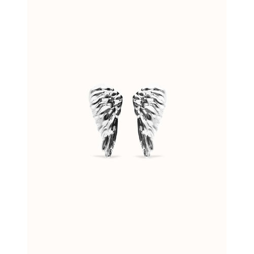 Ser Invencible Silver plated Wing Earrings - PEN1008MTL0000U-UNO de 50-Renee Taylor Gallery
