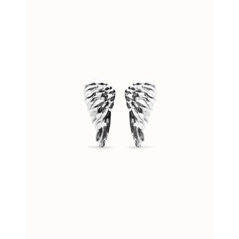 Ser Invencible Silver plated Wing Earrings - PEN1008MTL0000U-UNO de 50-Renee Taylor Gallery