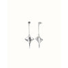 Ser Majestuosa Silver Manta Ray-Shaped Drop Earrings - PEN1009MTL0000U-UNO de 50-Renee Taylor Gallery