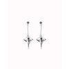 Ser Majestuosa Silver Manta Ray-Shaped Drop Earrings - PEN1009MTL0000U-UNO de 50-Renee Taylor Gallery
