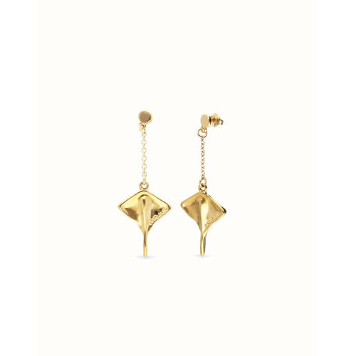Ser Majestuosa Gold Manta Ray-Shaped Drop Earrings - PEN1009ORO0000U-UNO de 50-Renee Taylor Gallery