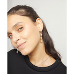 Silver Bead Drop Earrings - PEN1064MTL0000U-UNO de 50-Renee Taylor Gallery