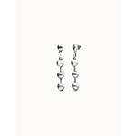 Silver Bead Drop Earrings - PEN1064MTL0000U-UNO de 50-Renee Taylor Gallery