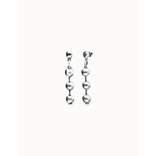 Silver Bead Drop Earrings - PEN1064MTL0000U-UNO de 50-Renee Taylor Gallery