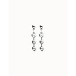 Silver Bead Drop Earrings - PEN1064MTL0000U-UNO de 50-Renee Taylor Gallery
