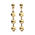 Gold Plated Bead Drop Earrings - PEN1064ORO0000U-UNO de 50-Renee Taylor Gallery