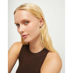 Heart Piercing Silver Stud Earrings - PEN1066MTL0000U-UNO de 50-Renee Taylor Gallery