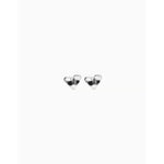 Heart Piercing Silver Stud Earrings - PEN1066MTL0000U-UNO de 50-Renee Taylor Gallery