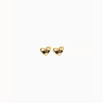 Golden Heart Piercing Stud Earrings - PEN1066ORO0000U-UNO de 50-Renee Taylor Gallery