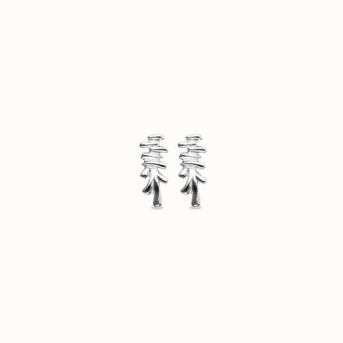 Silver Elongated Earrings with an Irregular Shape - PEN1070MTL0000U-UNO de 50-Renee Taylor Gallery