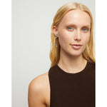 Drop Earrings with Leather and Silver Chained Hearts - PEN1073MARMTL0U-UNO de 50-Renee Taylor Gallery