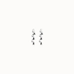 Silver Elongated Zigzag Earrings - PEN1074MTL0000U-UNO de 50-Renee Taylor Gallery