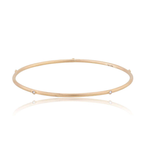 Peach Glow Bangle with Diamond by Lika Behar