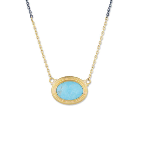 Pia Necklace with Turquoise Kingman by Lika Behar