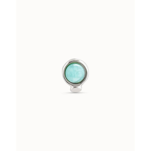 Wow Sterling Silver Plated Piercing with a Blue Crystal - PIE0014AZUMTL0U-UNO de 50-Renee Taylor Gallery