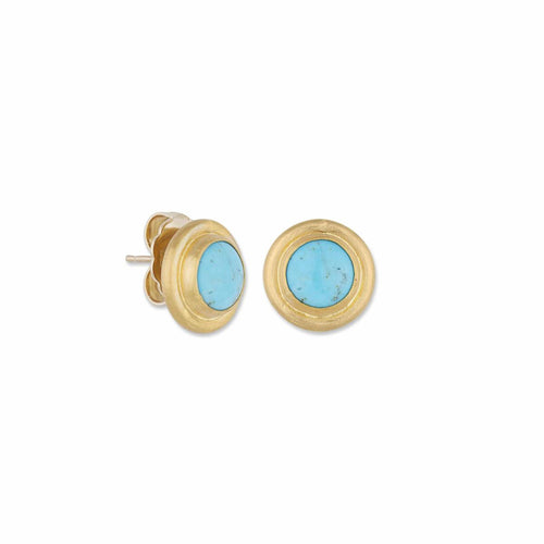 Pompei Earrings with Turquoise Kingman by Lika Behar
