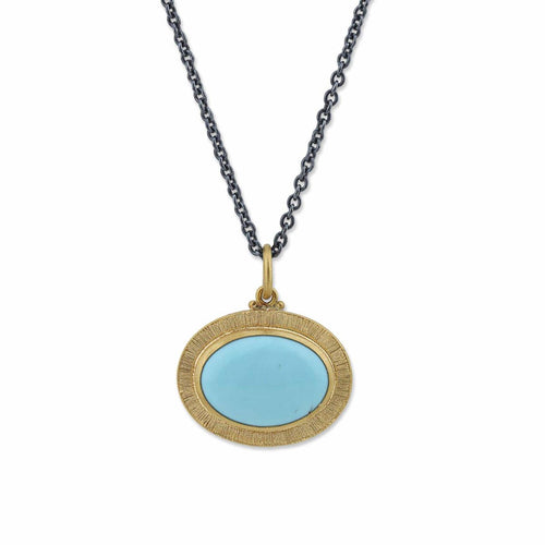 Pompei Pendant with Turquoise Kingman by Lika Behar
