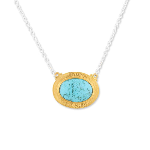 Pompei Necklace with Kingman by Lika Behar