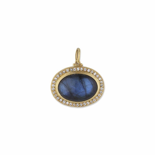 Pompei Pendant with Labradorite & Diamond by Lika Behar