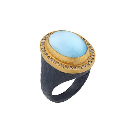 Pompei Ring with Topaz & Diamond by Lika Behar