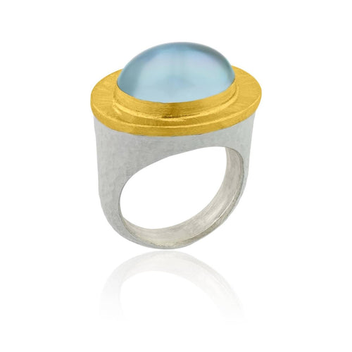 Pompei Ring with Blue Topaz by Lika Behar