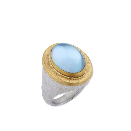 Pompei Ring with Blue Topaz by Lika Behar
