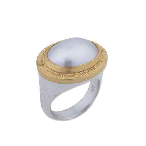 Pompei Ring with Pearls by Lika Behar