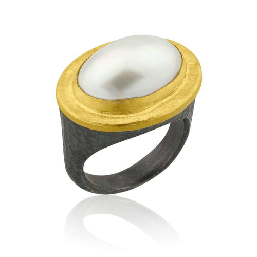 Pompei Ring with Pearls by Lika Behar