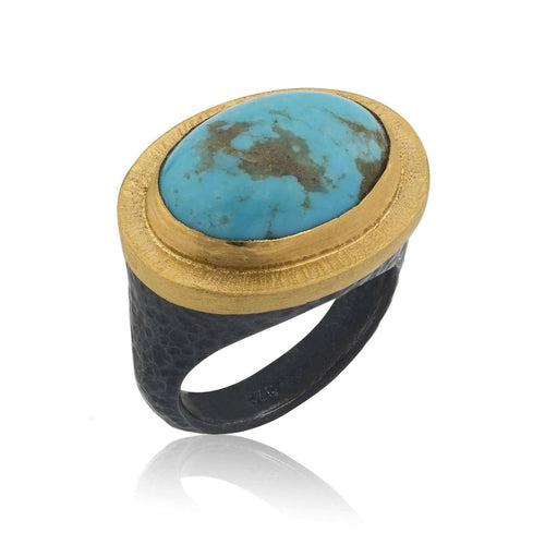 Pompei Ring with Turquoise by Lika Behar