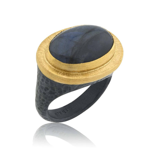 Pompei Ring with Labradorite by Lika Behar