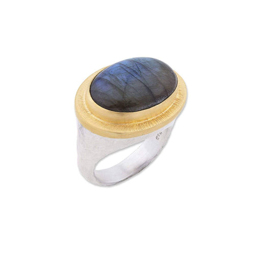 Pompei Ring with Labradorite by Lika Behar