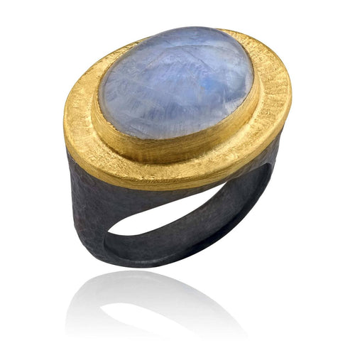 Pompei Ring with Moonstone by Lika Behar