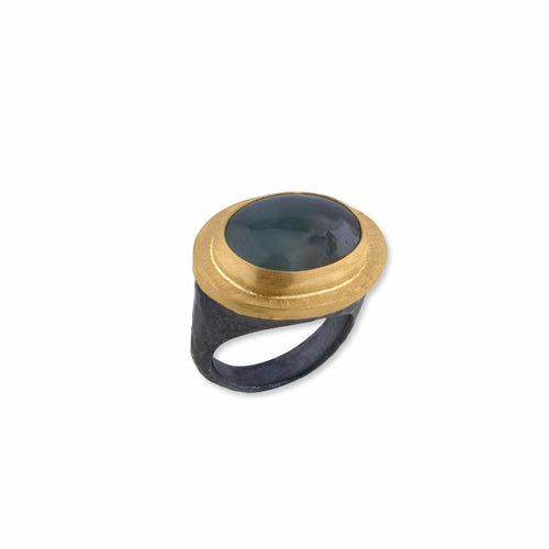 Pompei Ring with Aquaprase by Lika Behar