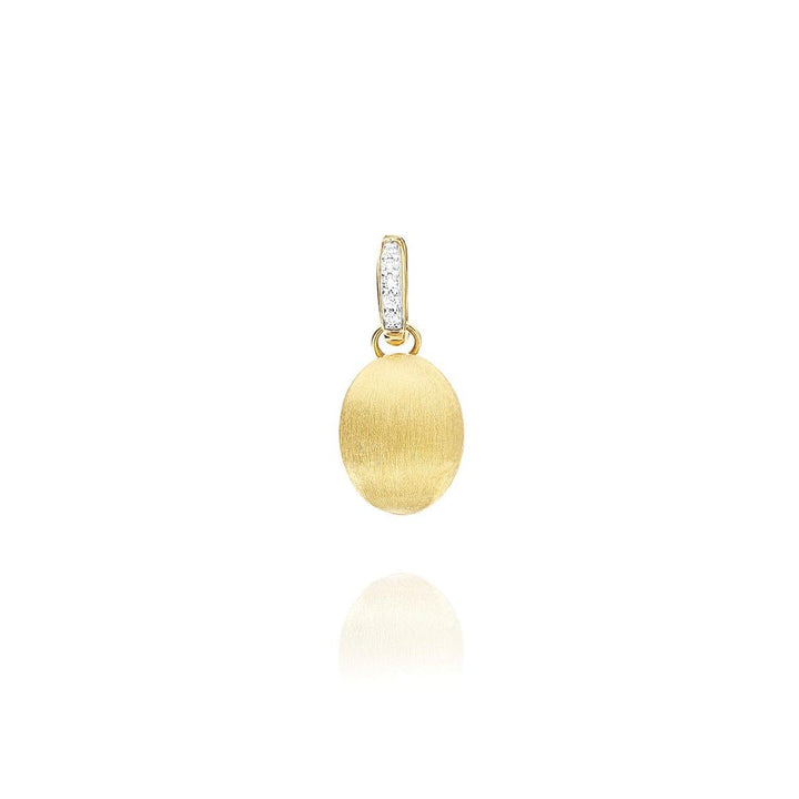 "Boules" Charm in Hand-Engraved Gold and Diamonds (Small) - PS13-609-Nanis-Renee Taylor Gallery