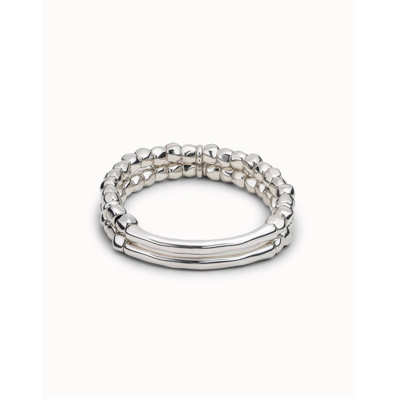 Tandem Sterling Silver Plated Bracelet - PUL1211MTL-UNO de 50-Renee Taylor Gallery