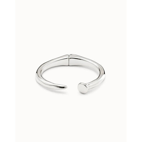 Nail Rigid Sterling Silver Plated Bracelet - PUL1821NGR-UNO de 50-Renee Taylor Gallery