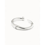 Nail Rigid Sterling Silver Plated Bracelet - PUL1821NGR-UNO de 50-Renee Taylor Gallery